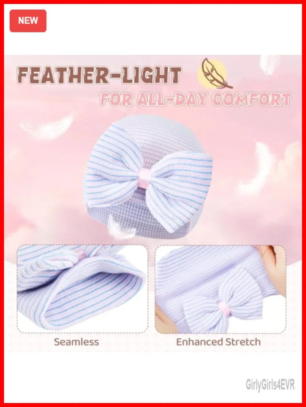 Cotton Baby Hats Beanie with Oversized Bow Photo Prop